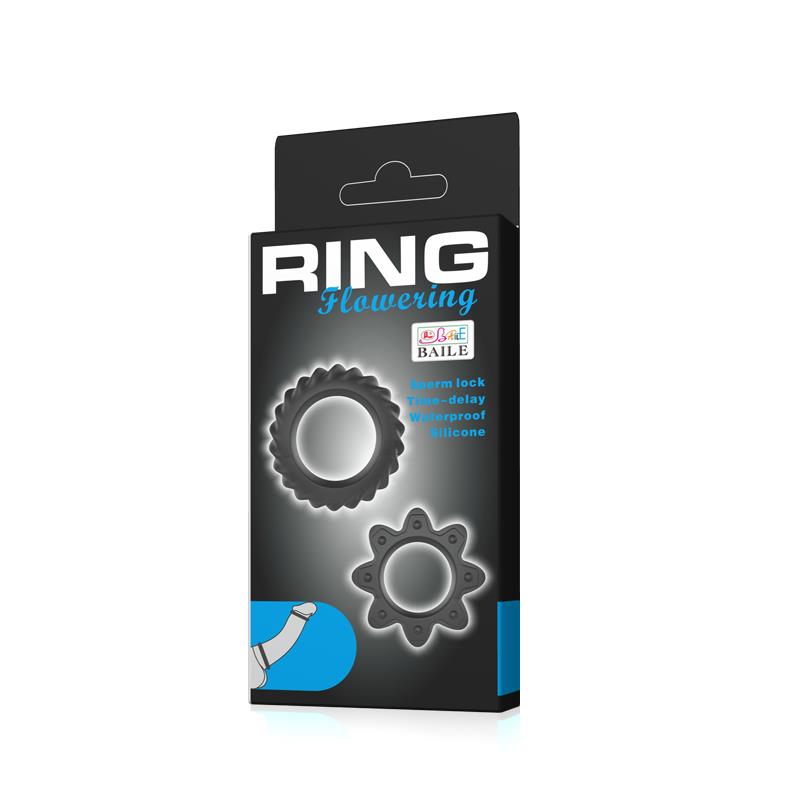 Flowering Cock ring 2 pack