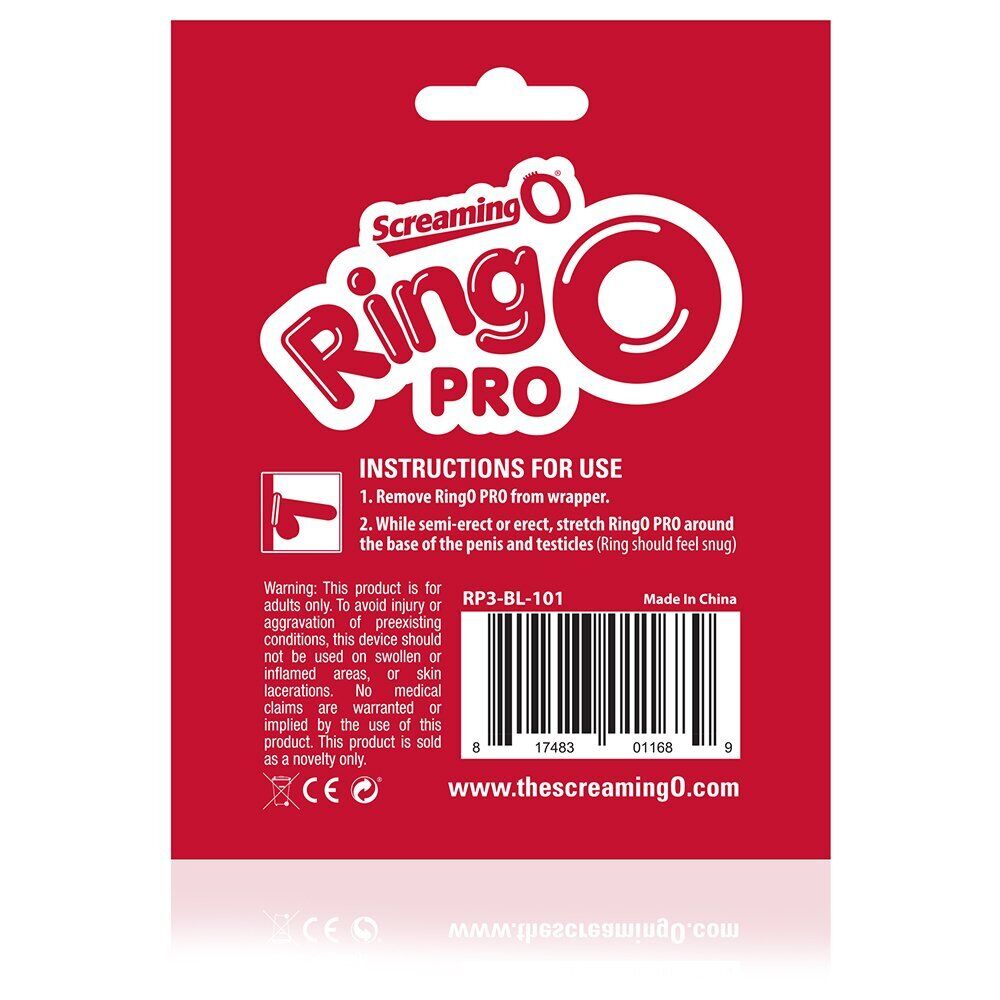 ScreamingO RingO Pro XXL Black harder erection, longer lasting cock ring