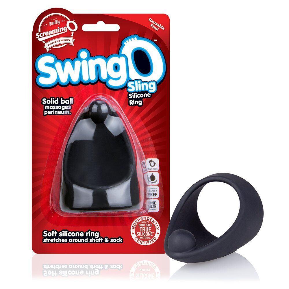 ScreamingO SwingO Sling Black sex toy cock ring mens sexual aid