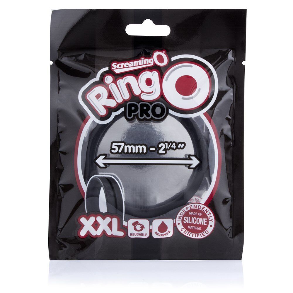 ScreamingO RingO Pro XXL Black harder erection, longer lasting cock ring