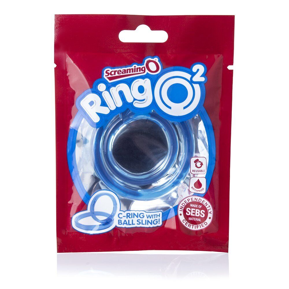 Screaming O RingO 2 Blue cock and ball cock ring sexual aid enhancer