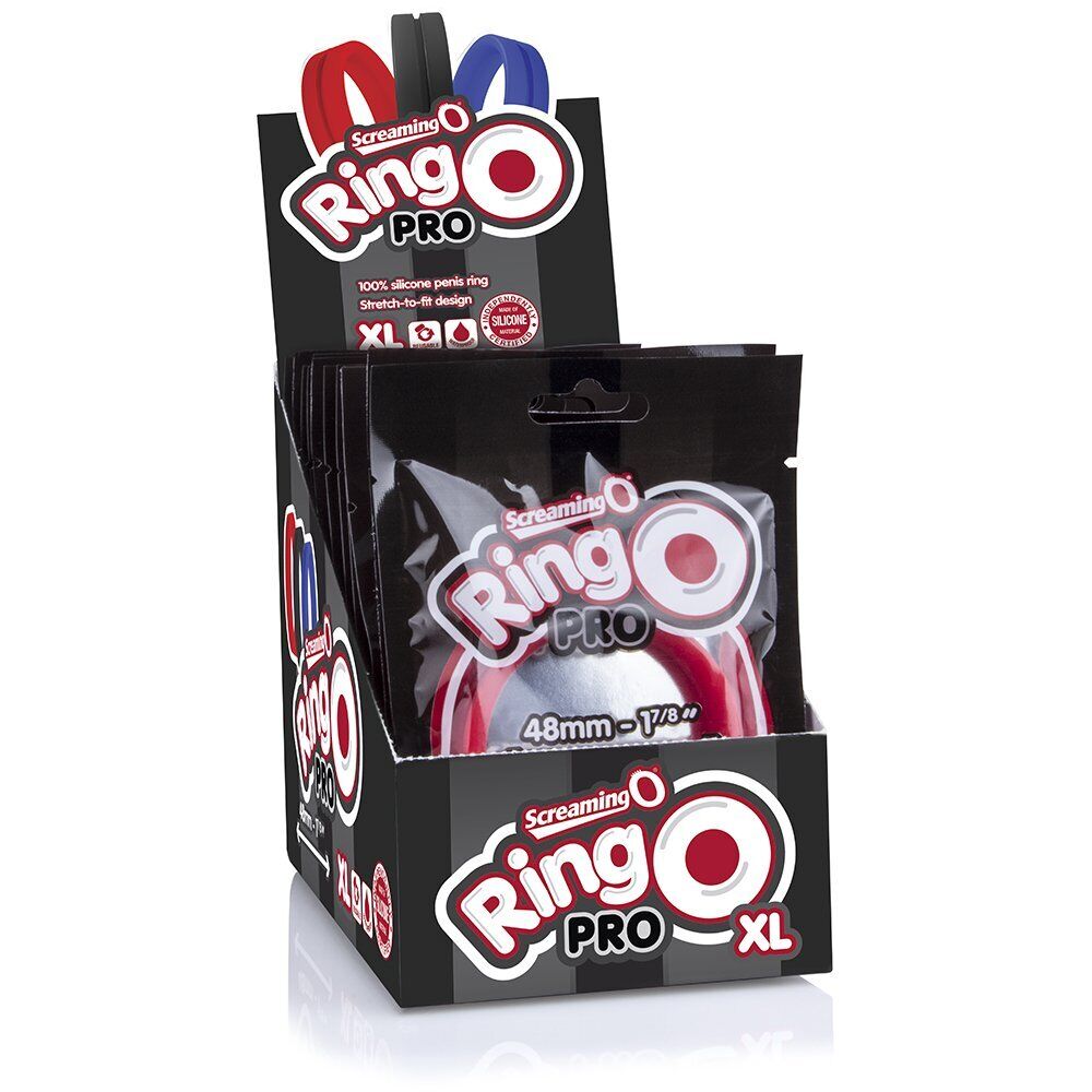 ScreamingO RingO Pro XL Black harder erection, longer lasting cock ring