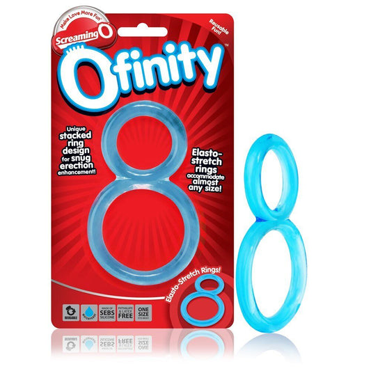 ScreamingO Ofinity Blue male sexual aid cock and ball ring