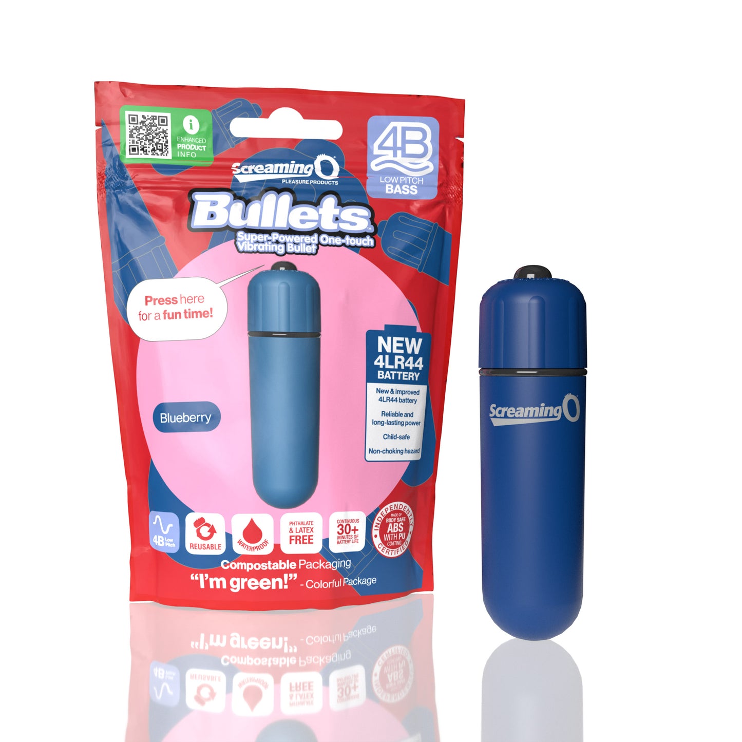 Screaming O 4B Bullet - Blueberry ScreamingO Vibrator