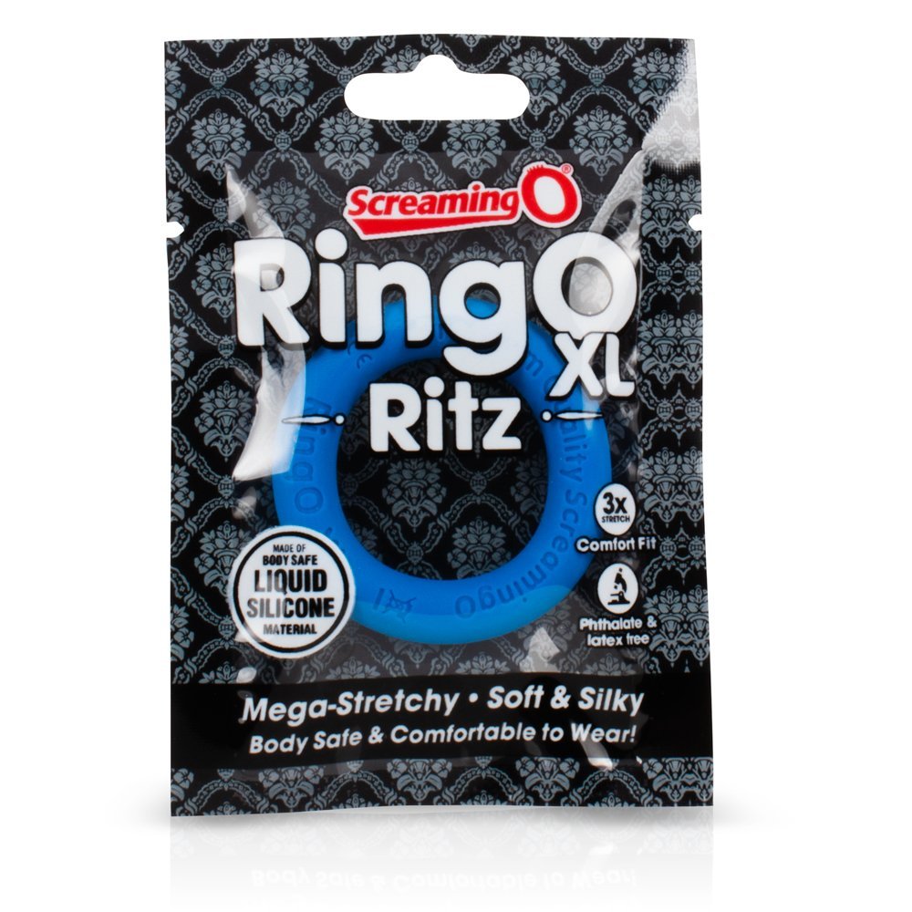 Ring O Ritz XL Blue ScreamingO Cock Ring