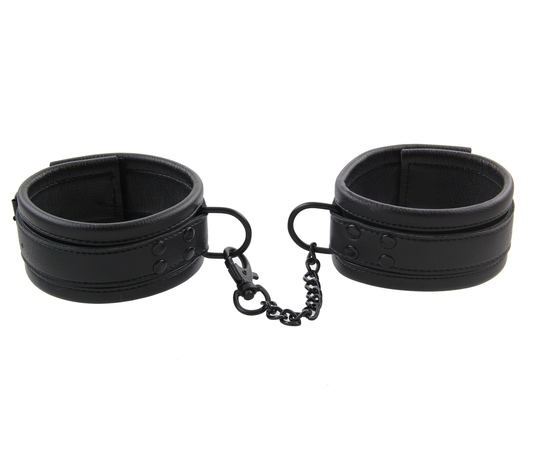 Padded Ankle Restraints With Black Chain