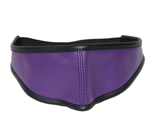 Purple Sexy Leather Blindfold Eye Mask Bondage Fetish Play