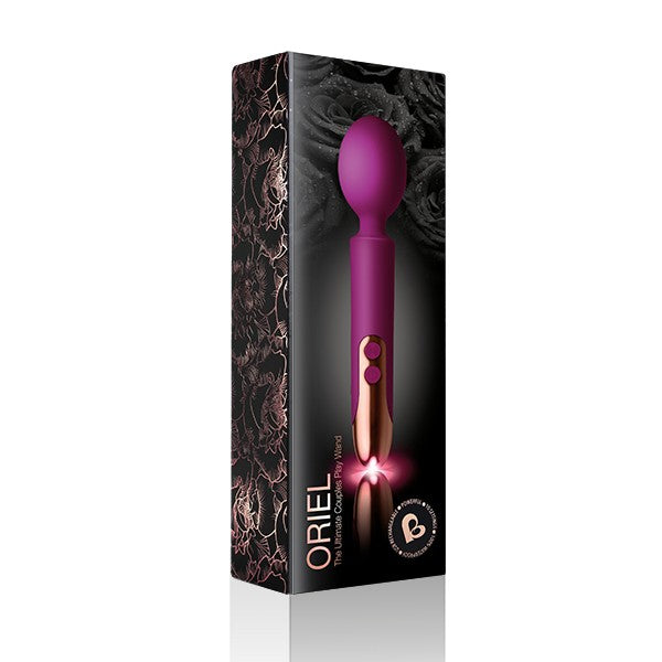 Oriel Rechargeable Wand Fuchsia & Copper Rocks-Off Vibrator